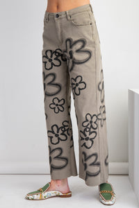 Flower Graffiti Pants