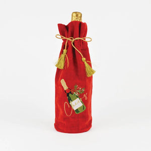 Embroidered Wine Bag