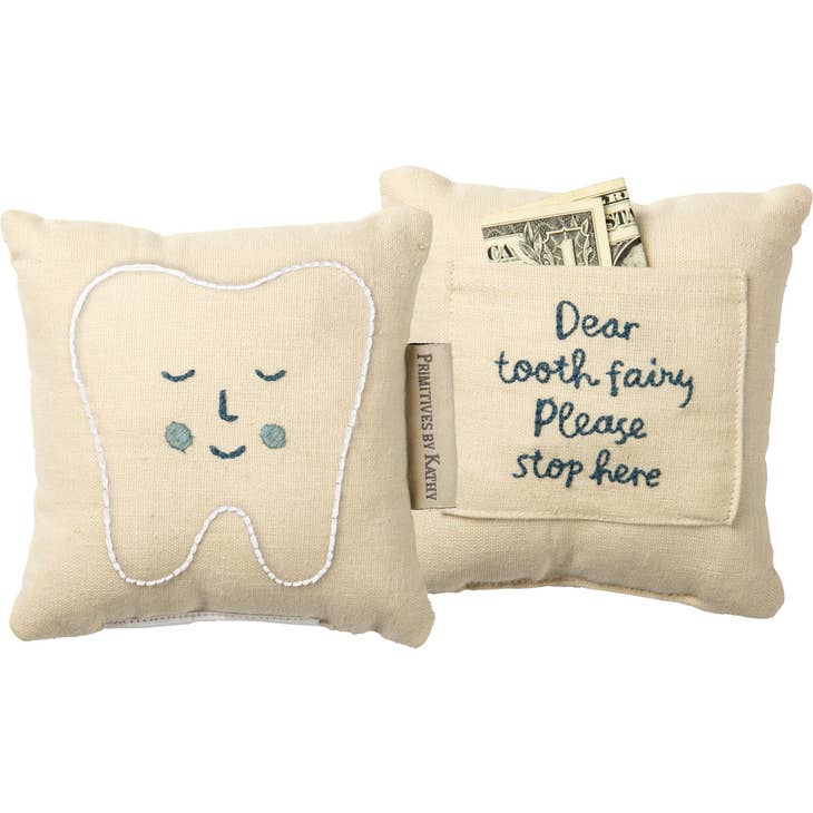 Blue Tooth Fairy Pillow