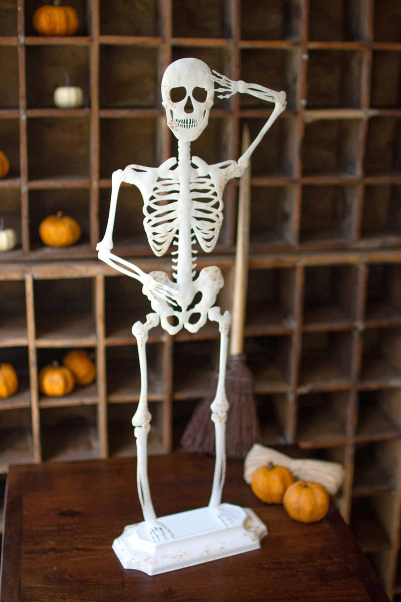 Rustic White Metal Skeleton