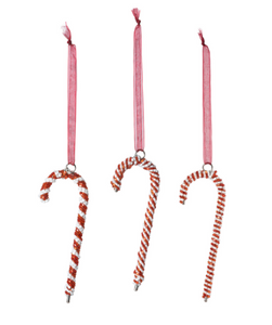 Beaded Candy Cane Ornament
