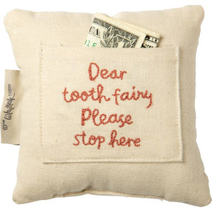 Blue Tooth Fairy Pillow