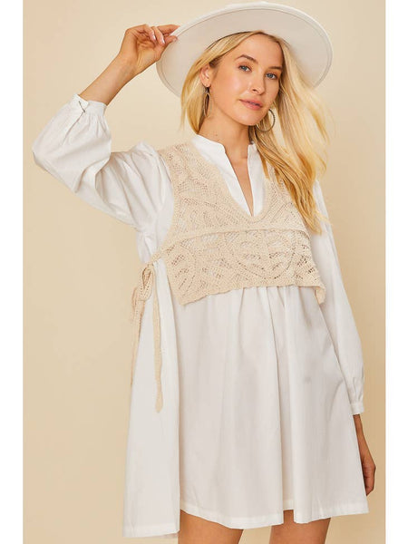 Annie Crochet Vest Dress