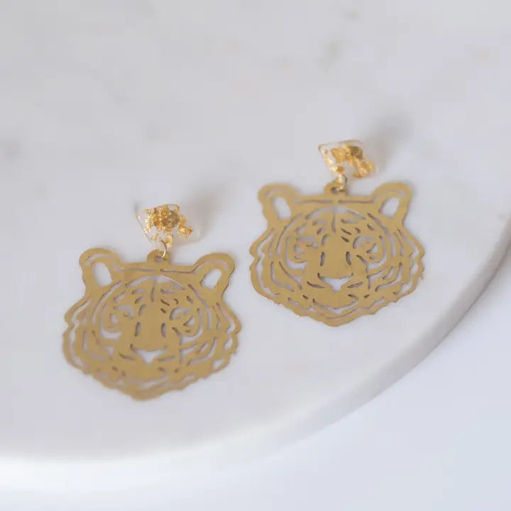 Go Get Em Tiger Earrings