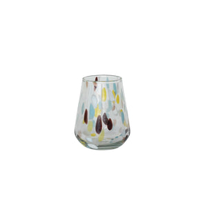 12 oz. Hand-Blown Confetti Drinking Glass