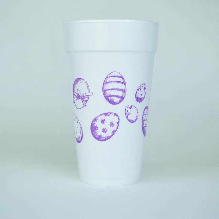 Easter Eggs 20oz. Styrofoam Cup 10 Pack Sleeve