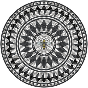 Mosaic Bee Floor Mat