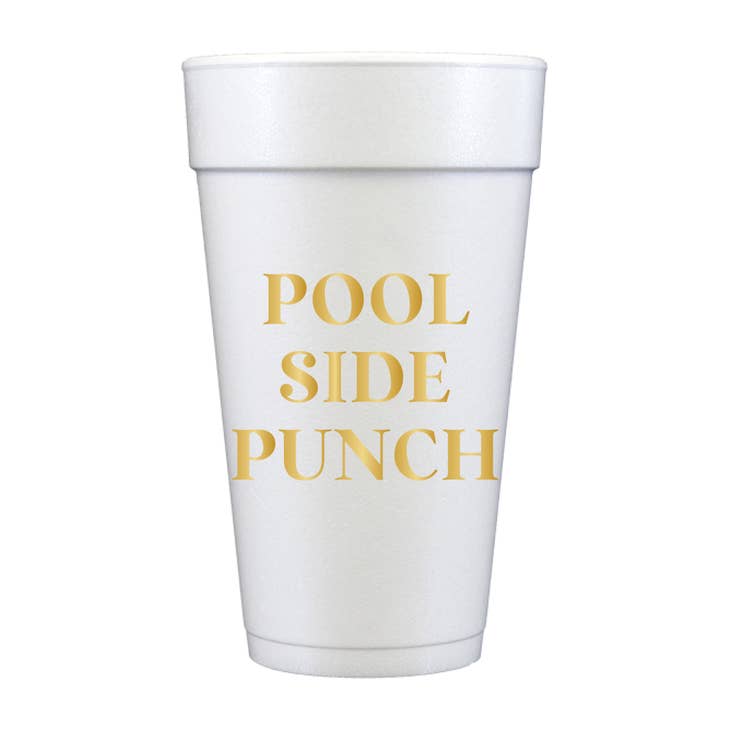 Pool Side Punch Foam Cups