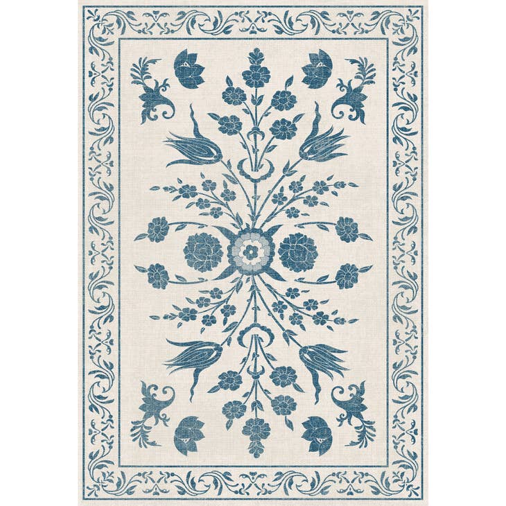 Blue Persian Floor Mat