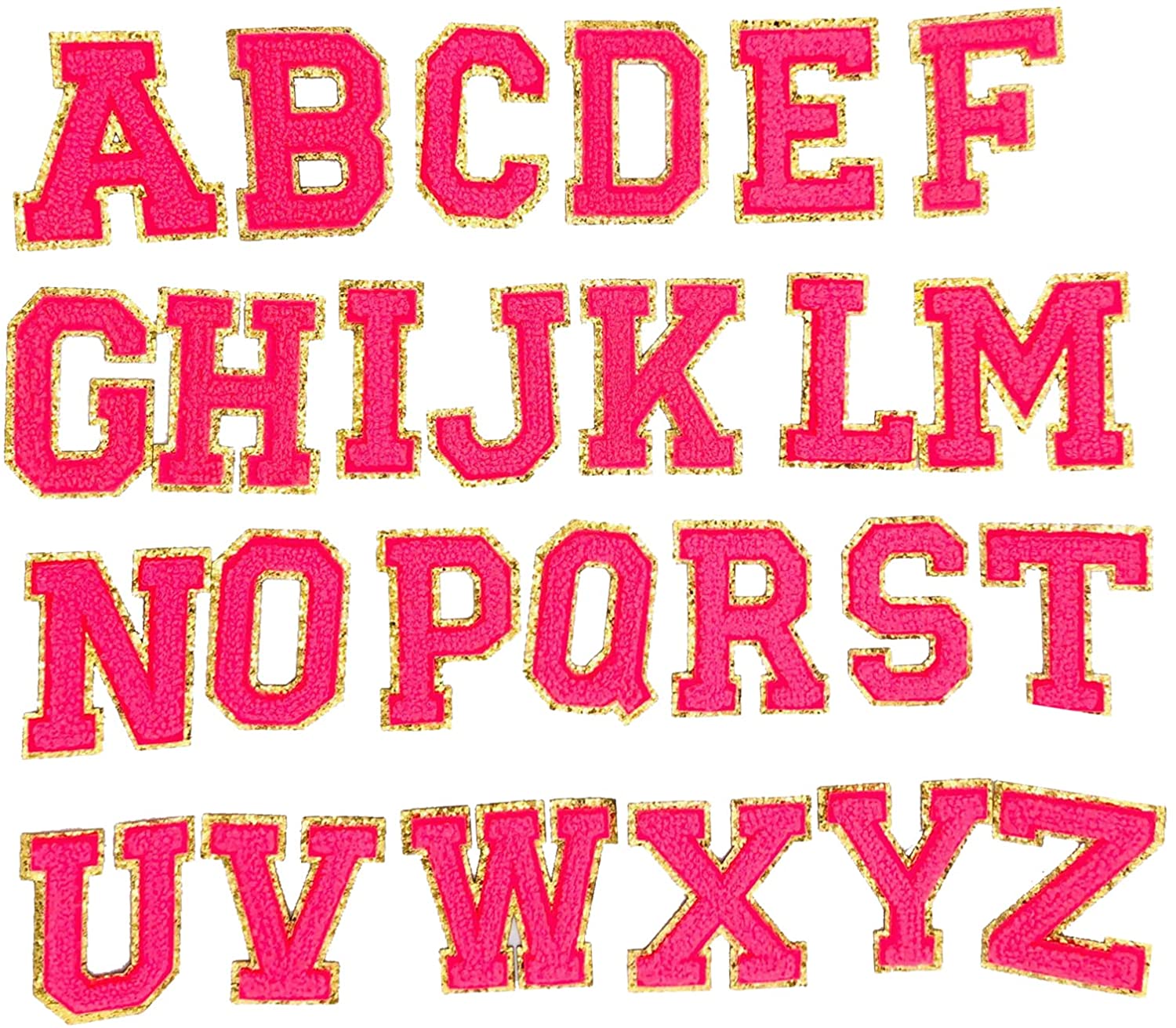Chenille Letter Patches 2.55"