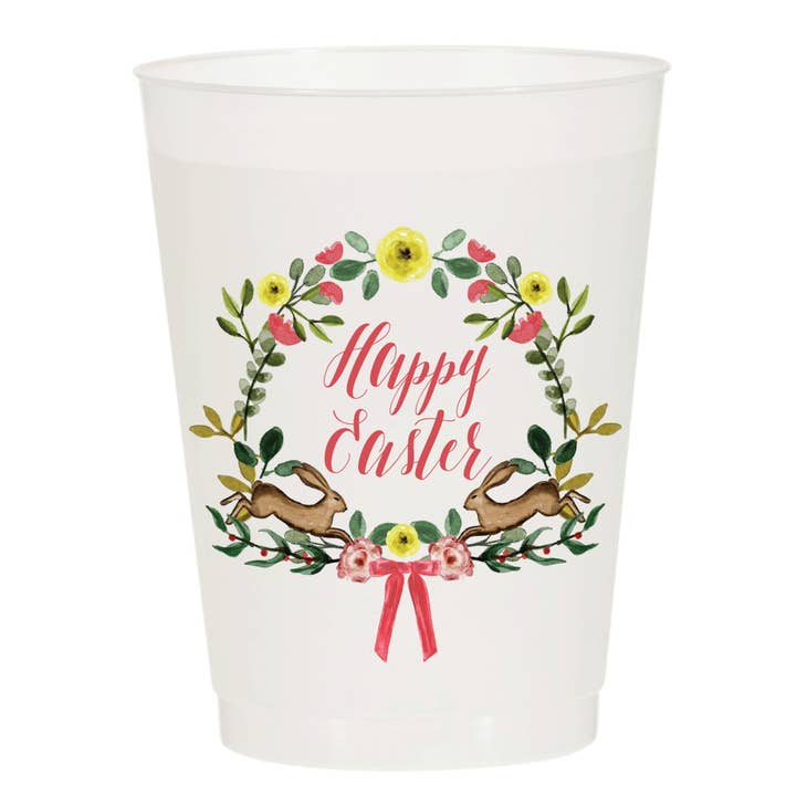 Happy Easter Watercolor  Reusable Cups