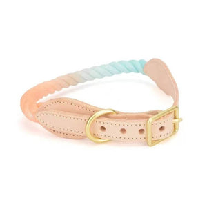 Luxe Royal Leather Rope Collar