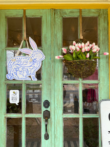 Chinoiserie Bunny Door Hanger