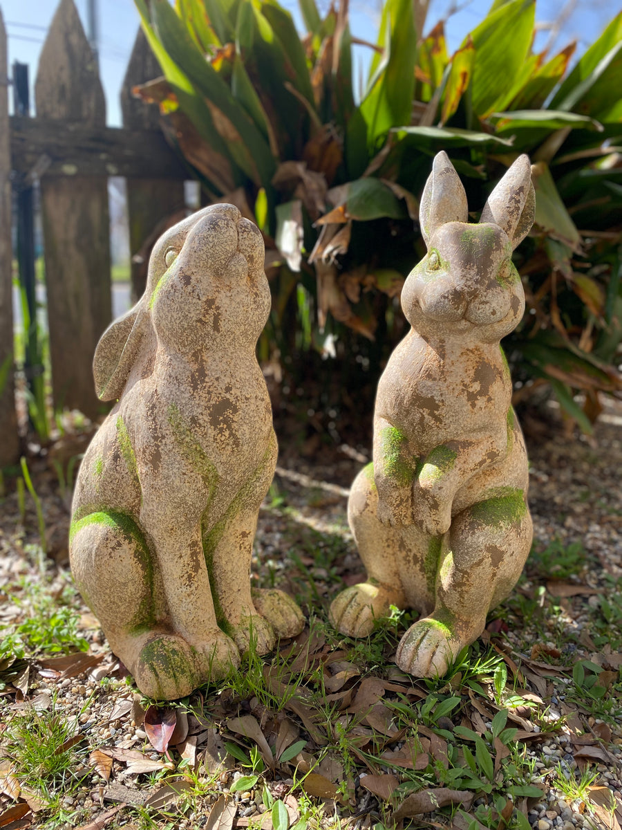 Faux Concrete Rabbits